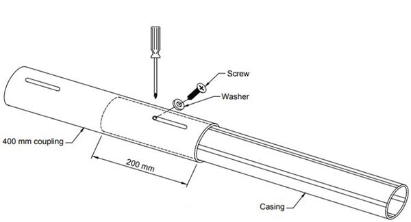 Do not over tighten screw