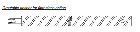 Groutable-anchor-fibreglass