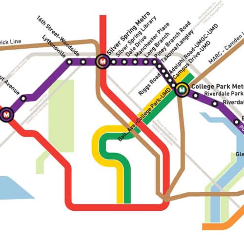 metro route map